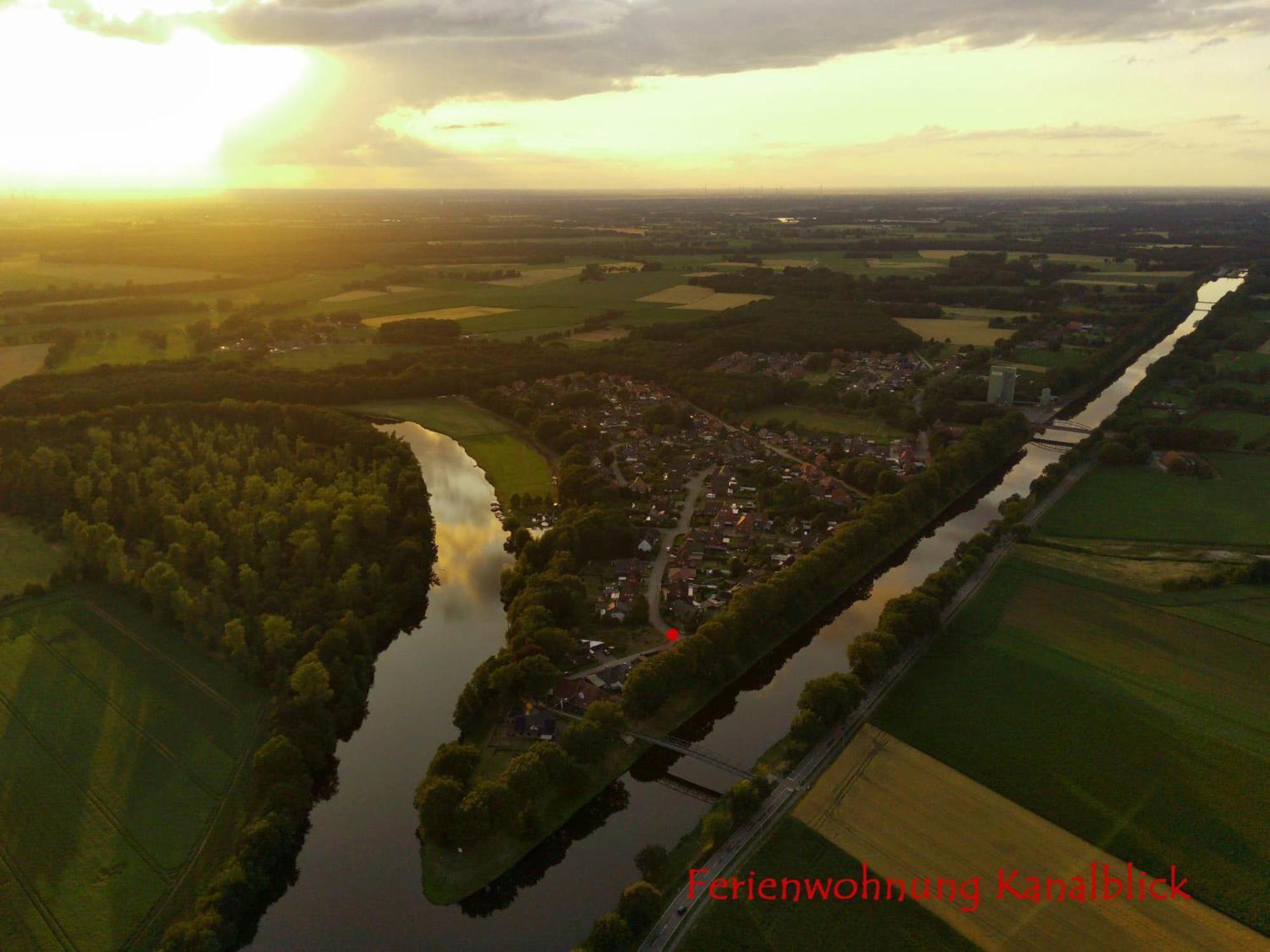 Ferienwohnung Kanalblick Fresenburg エクステリア 写真
